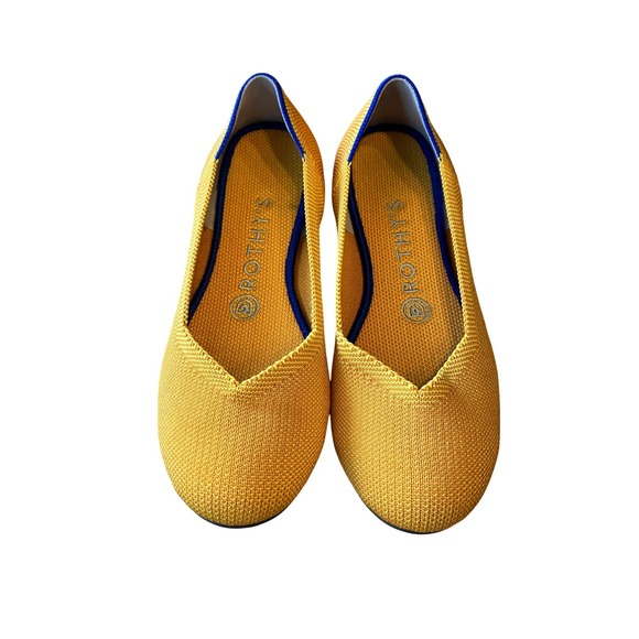Rothy's Shoes - Rothy's The Daily Flat Mesh Washable Marigold size 6.5 Ballet Slip On Rare Color